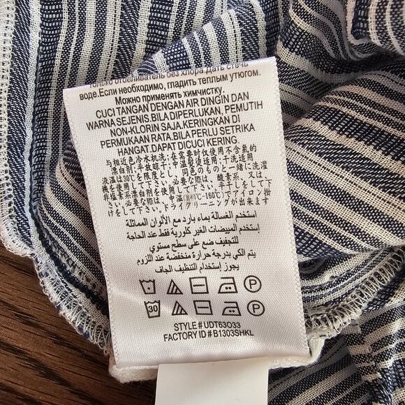 BCBGMaxAzria Charlize Striped Bell Ruffle Sleeve A-Line Mini Sun Dress XS - Picture 10 of 11